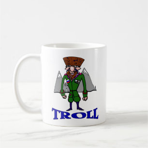 Tecknad-kaffe för ryska Troll Kaffemugg