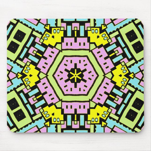 Tecknad Kaleidoscope 01 Musmatta (Framsidan)