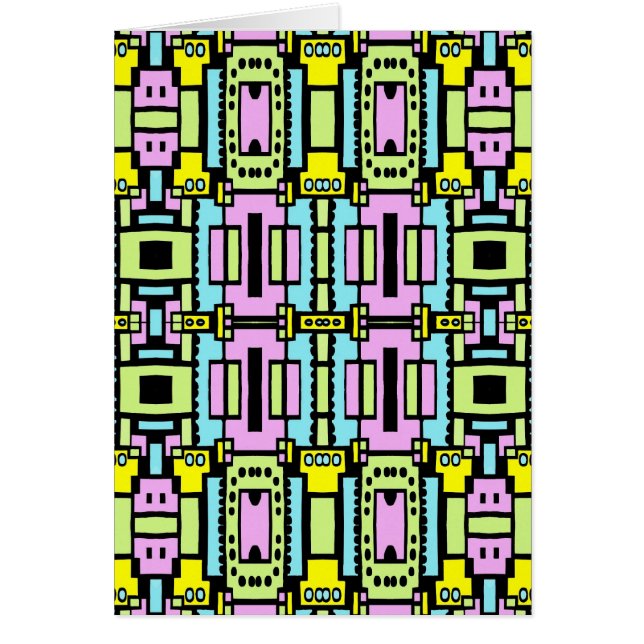 Tecknad Kaleidoscope 03 Hälsningskort (Framsidan)