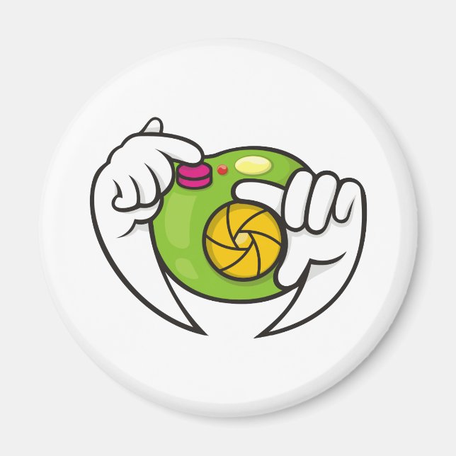 Tecknad Kamera Magnet (Framsidan)