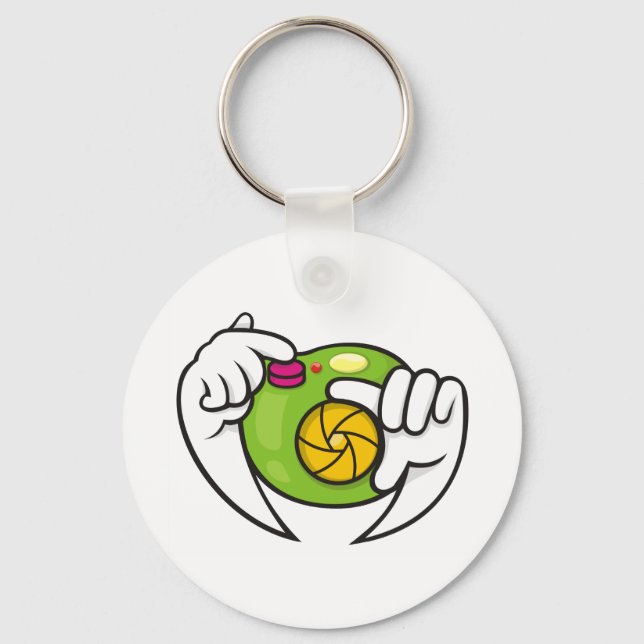 Tecknad Kamera Nyckelring (Framsida)