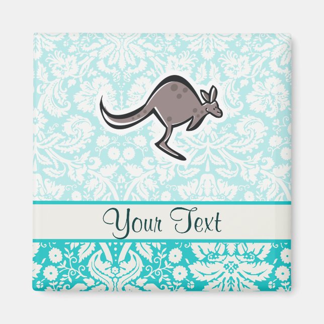 Tecknad Kangaroo Magnet (Framsidan)