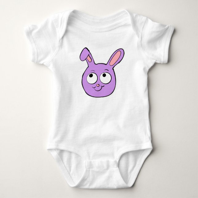 Tecknad kanin huvud t shirt (Framsida)