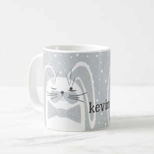 Tecknad kanin, symbol 2023. kaffemugg