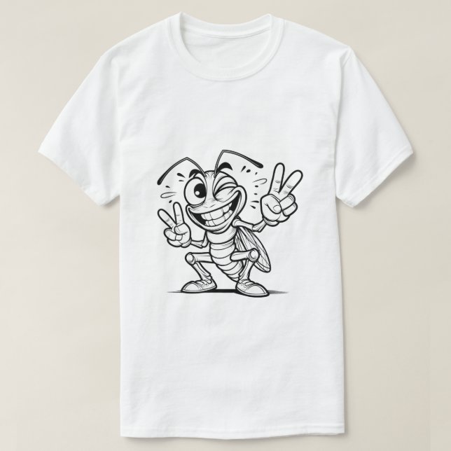Tecknad karaktär Inspirerad presentdesign T Shirt (Design framsida)