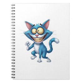 Tecknad katt anteckningsbok