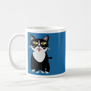Tecknad Katt lägga till viss text Kaffemugg