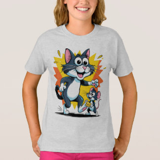Tecknad - Katt- och muschas T Shirt