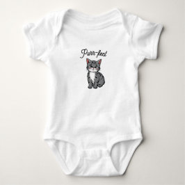 Tecknad Katt Purr-fekt T Shirt