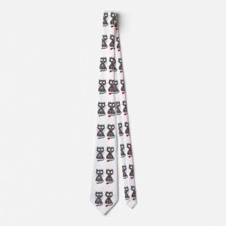 Tecknad katter, änglar och demoner - välj tillbaka slips