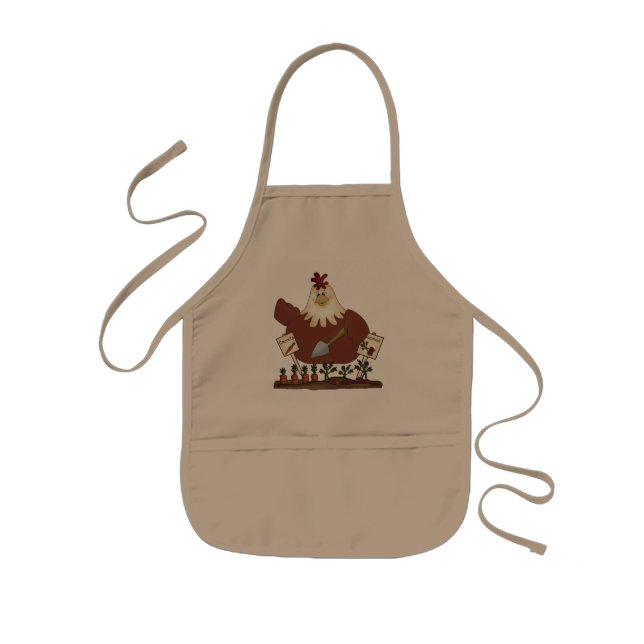 Tecknad Kids Chicken  apron Barnförkläde (Framsidan)