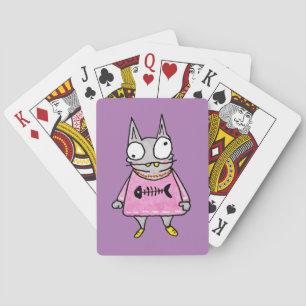 Tecknad Kitten Casinokort