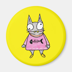 Tecknad Kitten Magnet