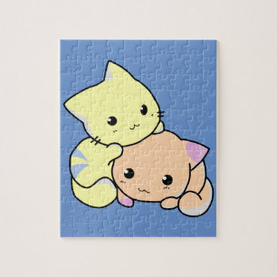 tecknad kittens puzzel pussel