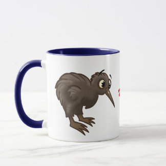 Tecknad Kiwi Bird Mugg