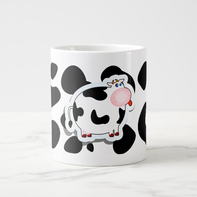 Tecknad ko, mugg jumbo mugg (Framsidan)
