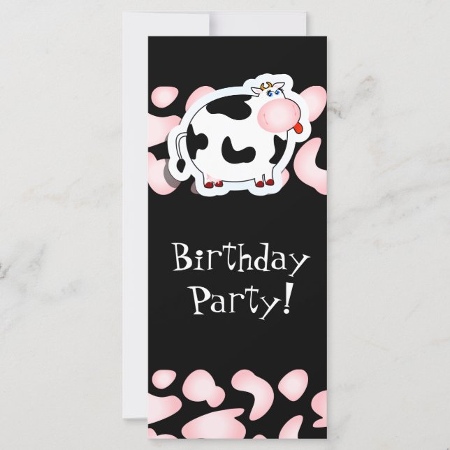 Tecknad ko, rackkort (Framsida)