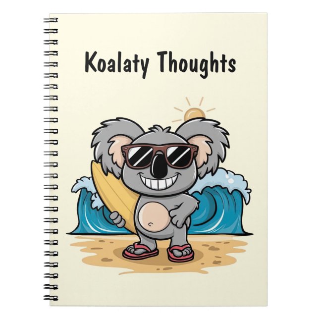 Tecknad Koala Anteckningsbok (Framsidan)