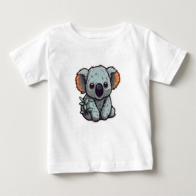 TECKNAD KOALA BEAR T SHIRT (Framsida)