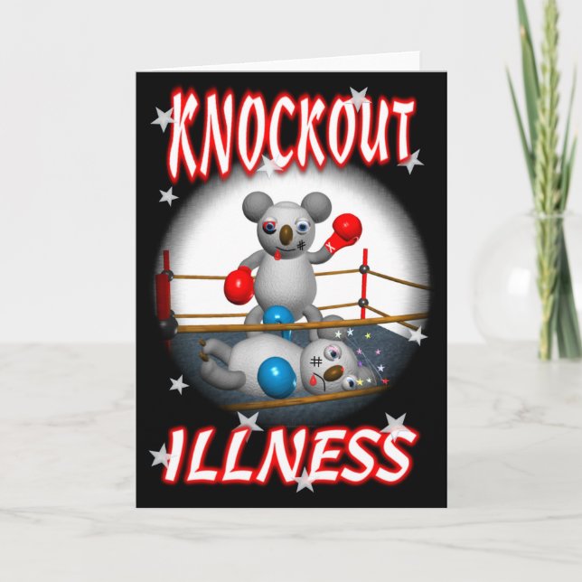 Tecknad Koala Boxer Blanka in ett bra kort (Framsida)