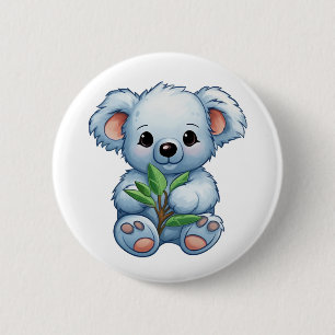 Tecknad koala illustration knapp