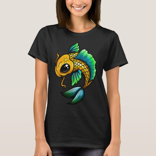 Tecknad koi t shirt (Framsida)