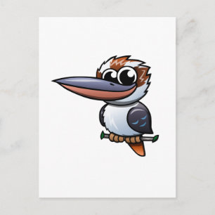 Tecknad Kookaburra Vykort