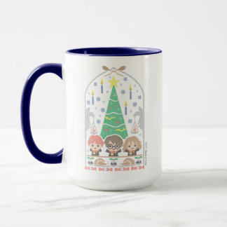 Tecknad korsstygn HOGWARTS™ Julfest Mugg