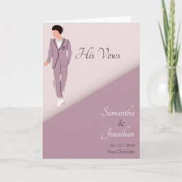 Tecknad Kort i Lila Bröllop