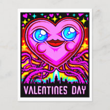 Tecknad-kort nr 2534 Valentines day Art-utskrift