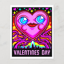 Tecknad-kort nr 2534 Valentines day Art-utskrift