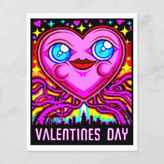 Tecknad-kort nr 2534 Valentines day Art-utskrift