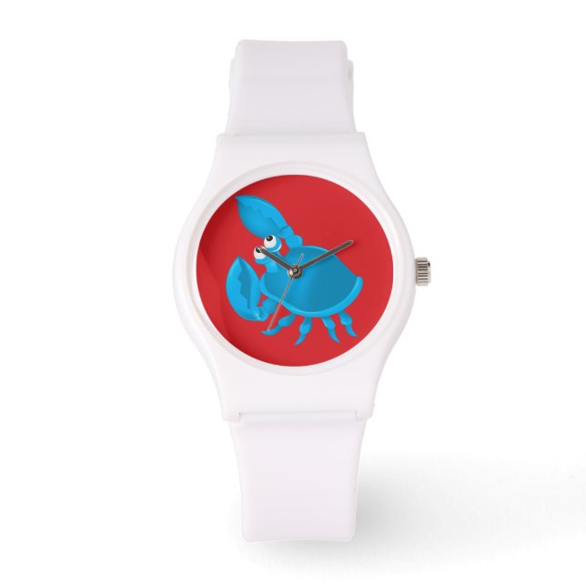 Tecknad krabba armbandsur (Framsida)