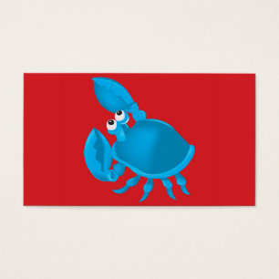 Tecknad krabba visitkort