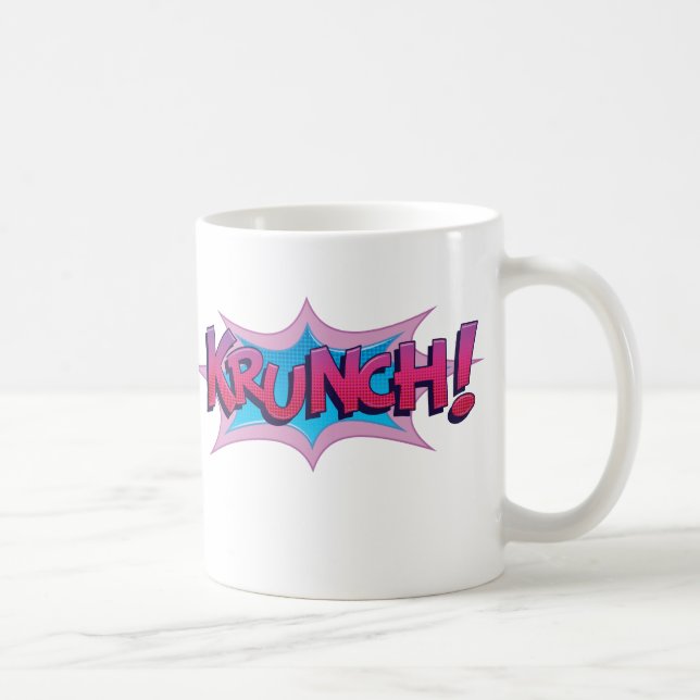 Tecknad Krunch! Kaffemugg (Höger)