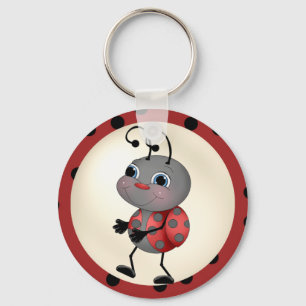 Tecknad Ladybug nyckelring