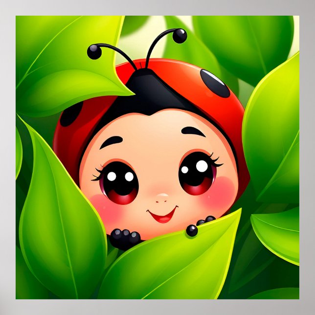 Tecknad Ladybug Poster (Framsidan)