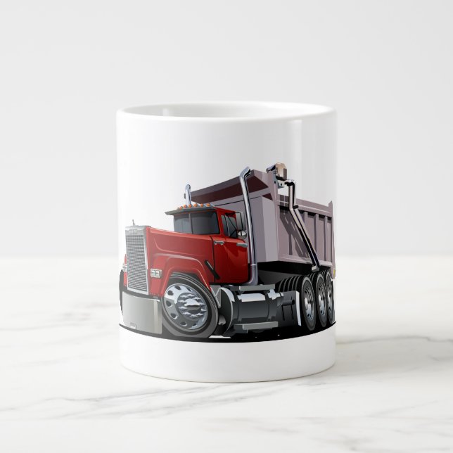 Tecknad lastbil jumbo mugg (Framsidan)