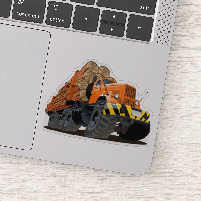 Tecknad lastbil klistermärken (Detalj)