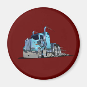 Tecknad lastbil magnet