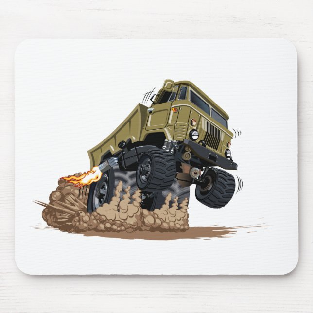 Tecknad lastbil musmatta (Framsidan)