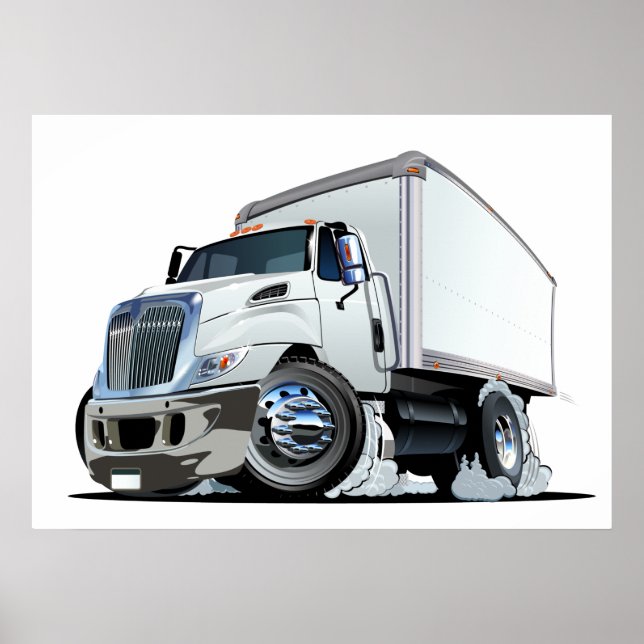 Tecknad lastbil poster (Framsidan)