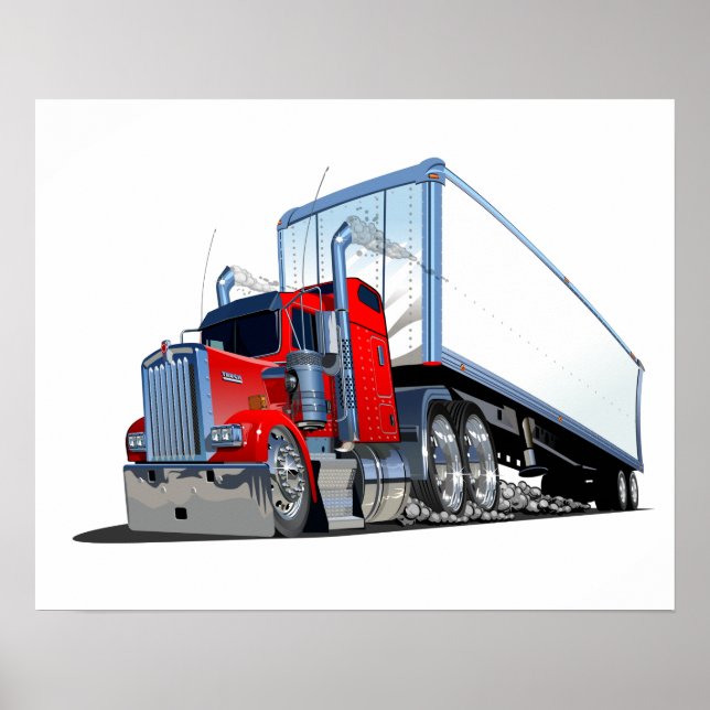 Tecknad lastbil poster (Framsidan)