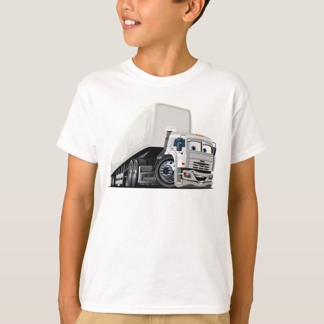 Tecknad lastbil t shirt (Framsida)