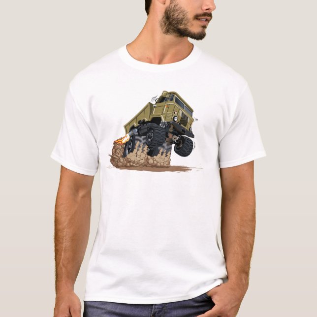 Tecknad lastbil t shirt (Framsida)