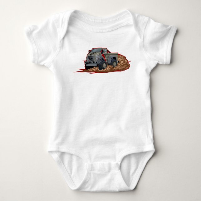 Tecknad lastbil t shirt (Framsida)