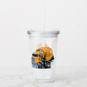 Tecknad lastbil take away mugg
