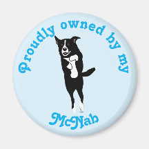 Tecknad Leaping McNab Magnet