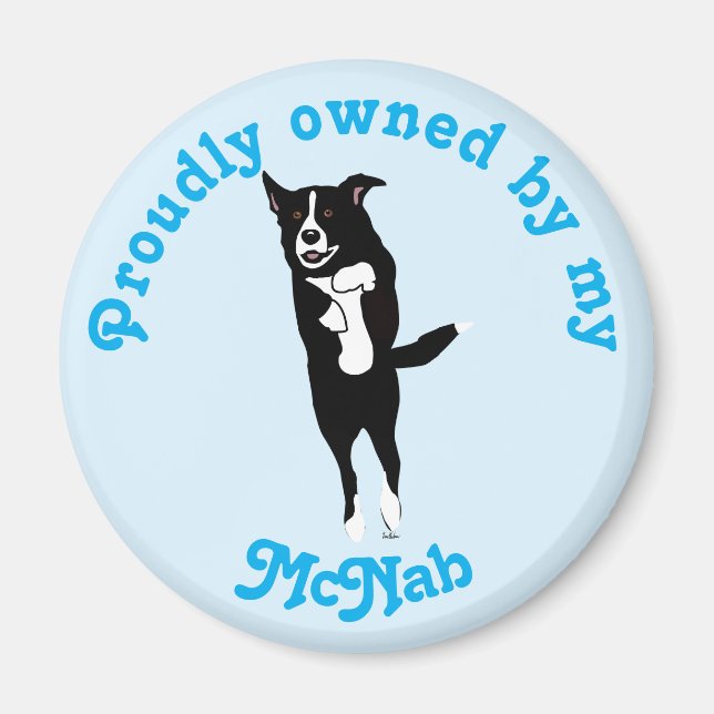 Tecknad Leaping McNab Magnet (Framsidan)