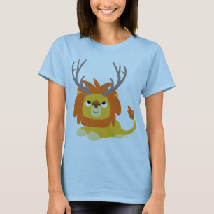 Tecknad Lejon kvinna T-shirt